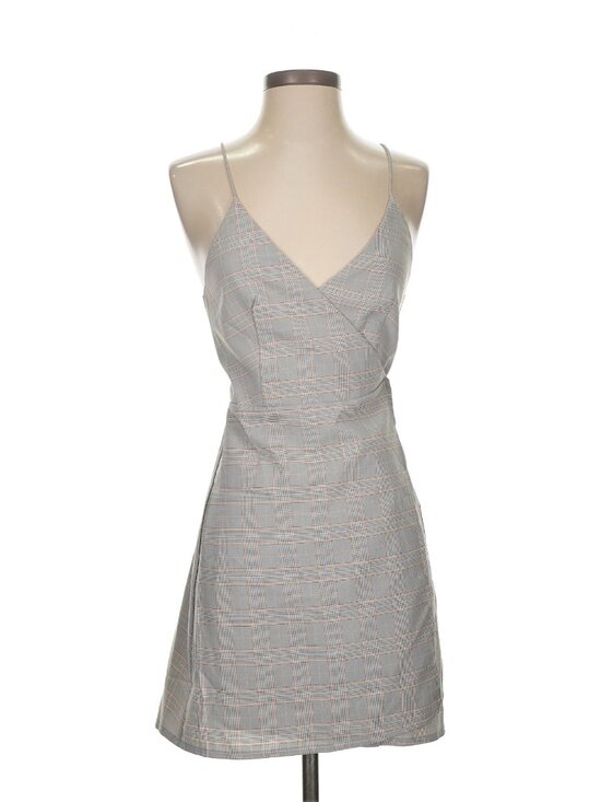 Showpo Dresses & Skirts - Showpo Mini Wrap / Tie Back Gingham Dress
